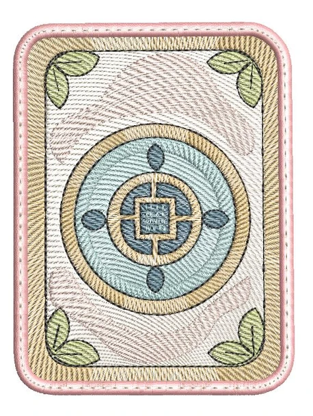Mahjong Tile 1 Coin Coaster - Embroidery Designs