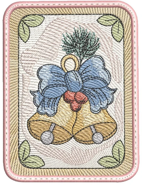 Mahjong Bells Coaster - Embroidery Designs