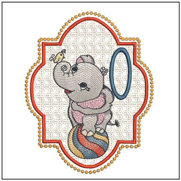 Circus Ellie ABC's - O - Embroidery Design