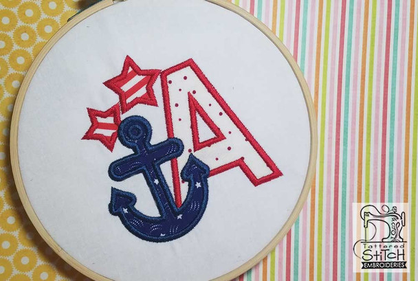 Anchor Applique ABC's - Y - Embroidery Designs