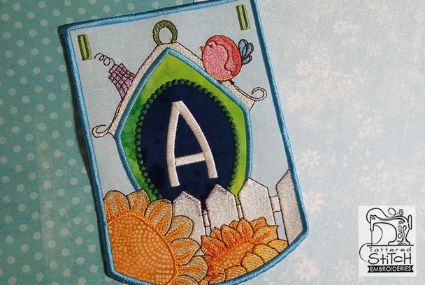 Birdhouse - Bundle- Letters - F-J - Embroidery Designs