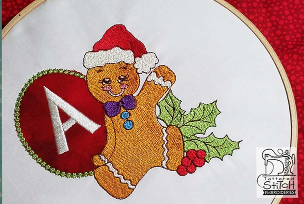 Gingerbread Man ABC's - U - Embroidery Designs