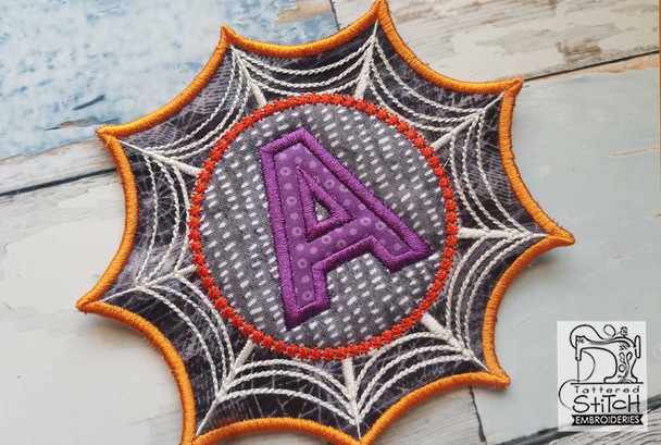 Spiderweb ABCs Font - J - Embroidery Designs
