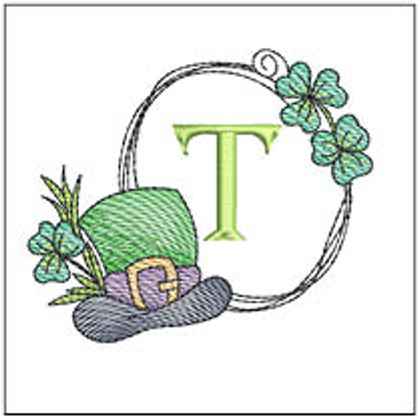 Shamrock ABCs - T - Embroidery Designs