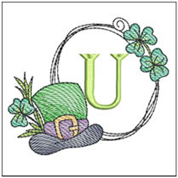 Shamrock ABCs - U - Embroidery Designs