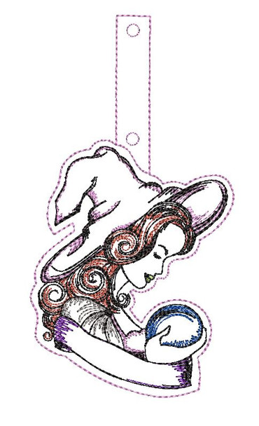 Crystal Ball Key Chain - Embroidery Designs & Patterns