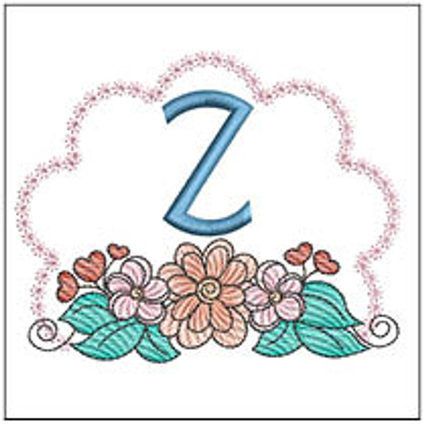 Wildflower ABCs - Z - Embroidery Designs