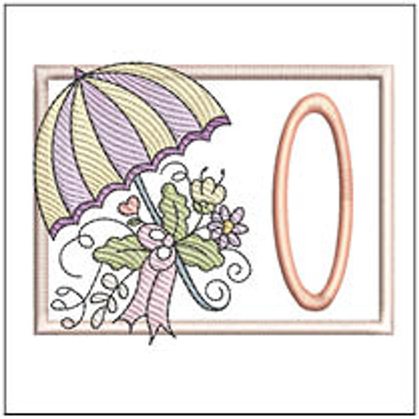 Umbrella Applique ABCs - O - Embroidery Designs