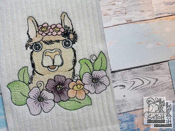 Llama (No QB Background) - Embroidery Designs & Patterns