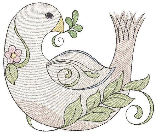 Peace Dove 2 - Embroidery Designs & Patterns