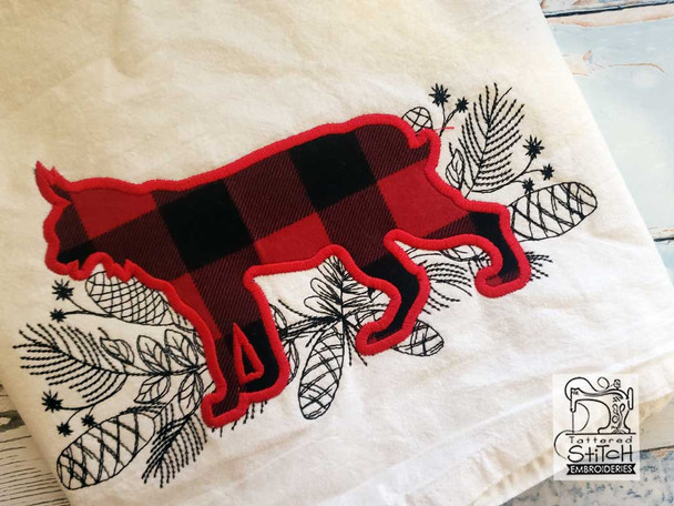 Woodland Lynx Applique - Embroidery Designs & Patterns Woodland Lynx Applique - Embroidery Designs & Patterns