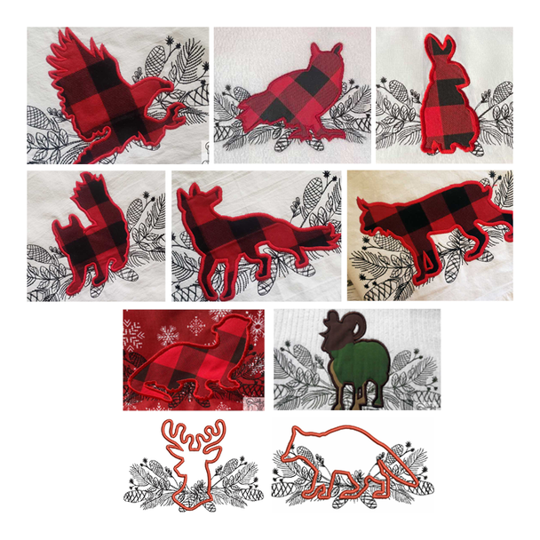 Woodland Animals Applique Bundle 2 - Embroidery Designs