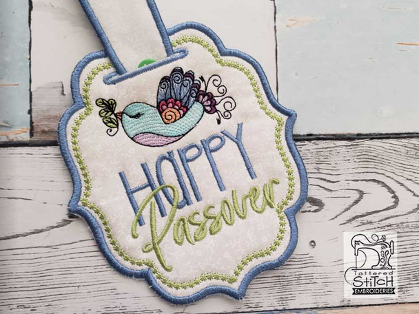 Happy Passover Towel Topper -  Fits 5x7"Hoop - Machine Embroidery Designs