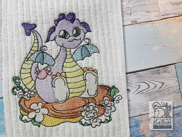 Baby Dragon 5 - Machine Embroidery Designs