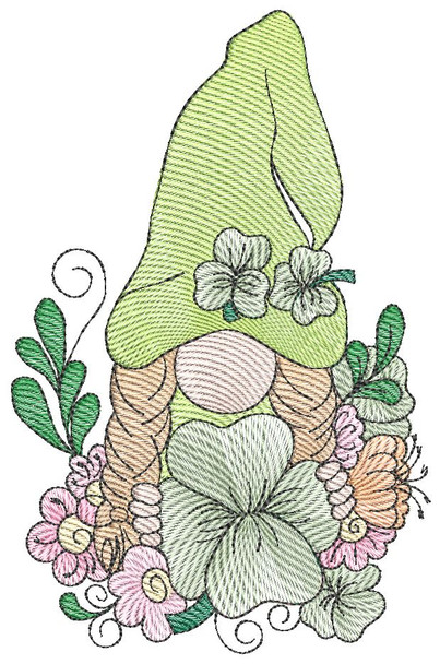 March Gnome 2 - Embroidery Designs & Patterns