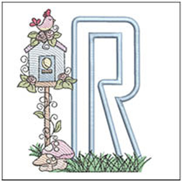 Birdhouse Applique ABCs - R - Machine Embroidery Designs