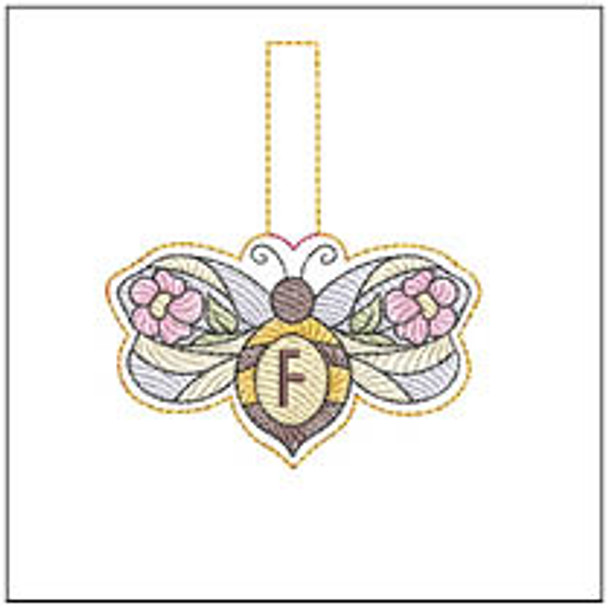 Bee Charm ABCs - F - Embroidery Designs & Patterns