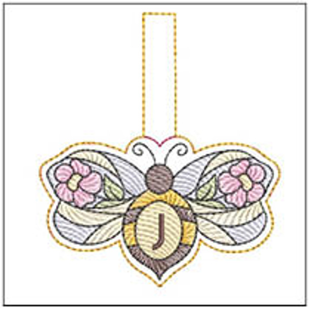 Bee Charm ABCs - J - Machine Embroidery Designs