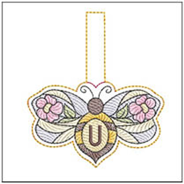 Bee Charm ABCs - U - Embroidery Designs & Patterns