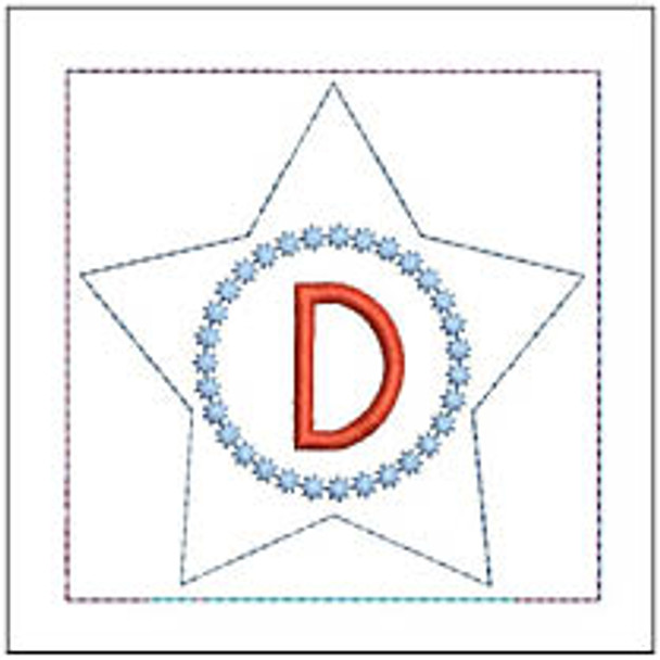 Patriotic Sachet ABCs - D - Embroidery Designs & Patterns