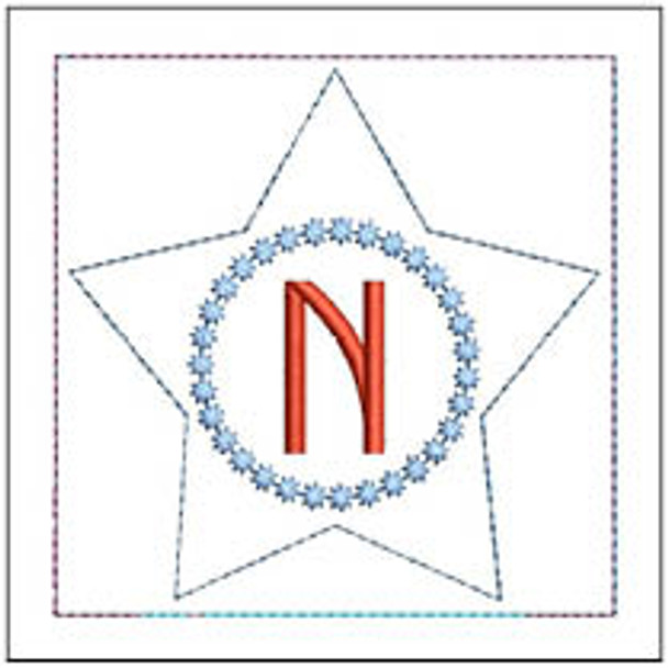 Patriotic Sachet ABCs - N - Embroidery Designs & Patterns