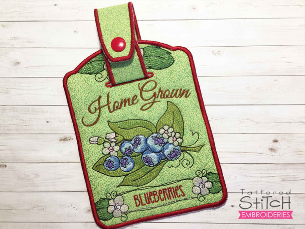 Blueberries Towel Topper - Embroidery Designs & Patterns