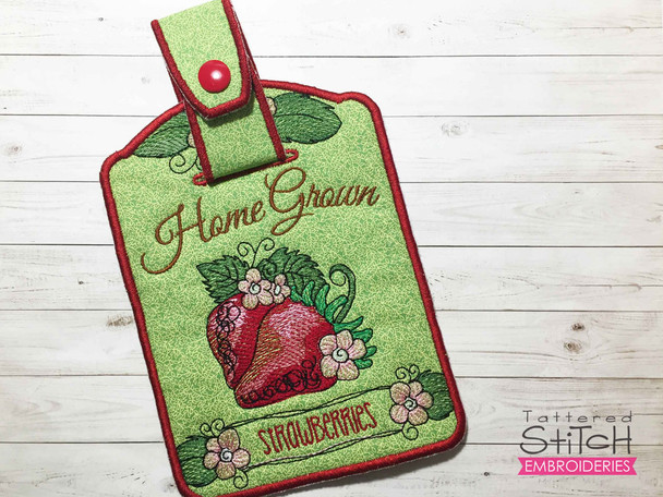 Strawberries Towel Topper - Embroidery Designs & Patterns