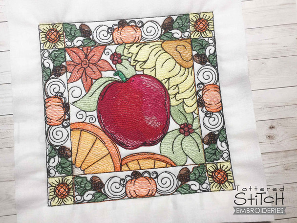 Apple Block - Embroidery Designs & Patterns