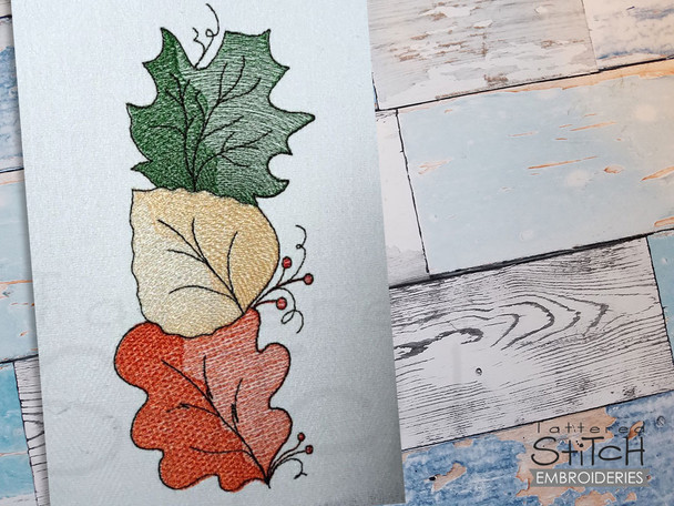 Leaf Trio - Embroidery Designs & Patterns
