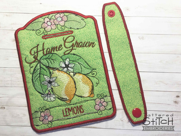 Lemons Towel Topper - Embroidery Designs & Patterns
