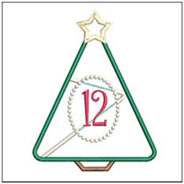Christmas Tree Advent - 12 - Embroidery Designs & Patterns