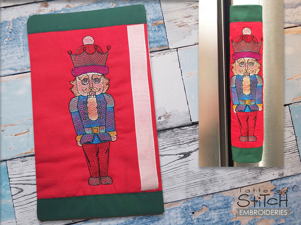 Nutcracker Fridge Door Handle Wrap - Embroidery Designs