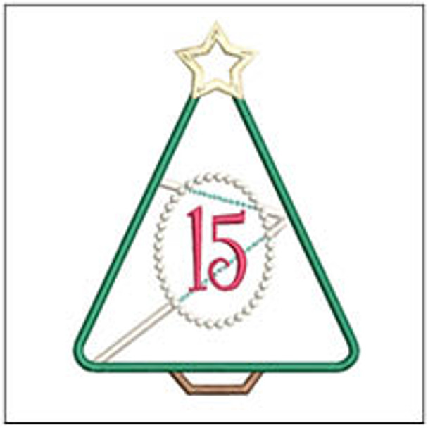 Christmas Tree Advent - 15 - Embroidery Designs & Patterns