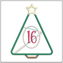Christmas Tree Advent - 16 - Embroidery Designs & Patterns