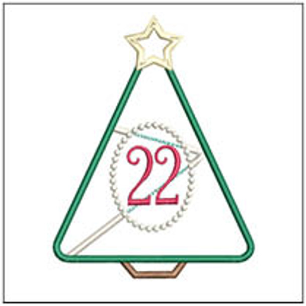 Christmas Tree Advent - 22 - Embroidery Designs & Patterns