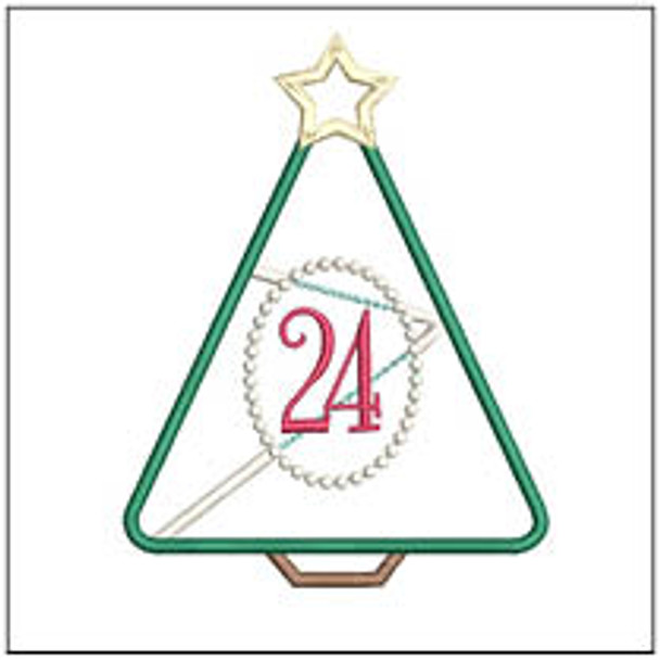 Christmas Tree Advent - 24 - Machine Embroidery Designs