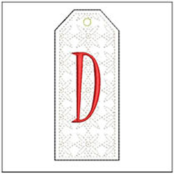 Gift Tag ABCs - D - Embroidery Designs & Patterns