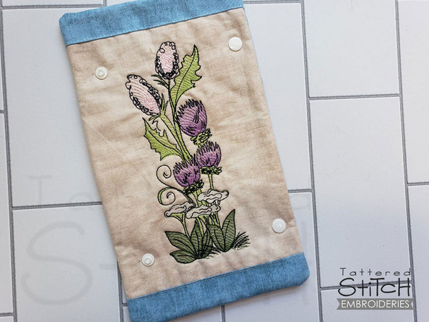 Wildflowers Fridge Handle Wrap-Embroidery Designs & Patterns