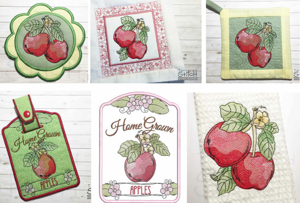 Apple Bundle  - Machine Embroidery Designs