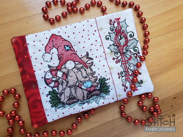 Jolly Gnome Trivet/Coaster - Machine Embroidery Designs