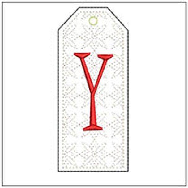 Gift Tag ABCs - Y - Embroidery Designs & Patterns