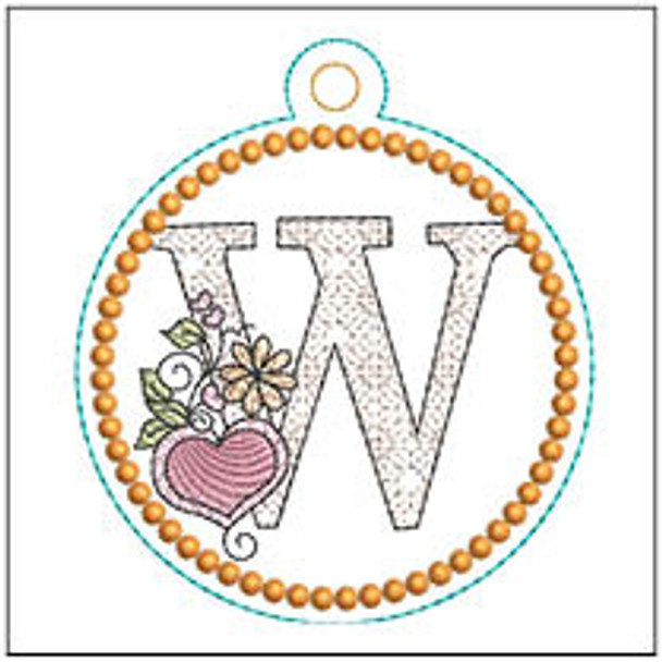 Heart Medallion ABCs -W- Embroidery Designs & Patterns