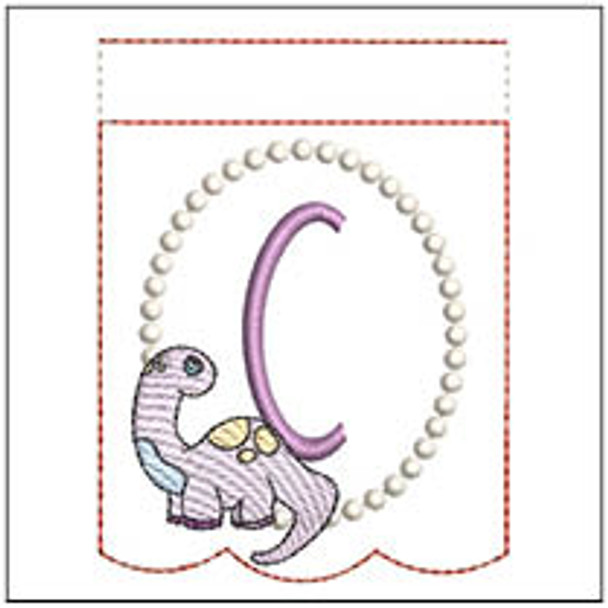 Brontosaurus  ABCs Bunting - C - Embroidery Designs & Patterns