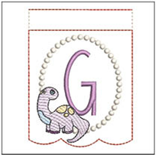 Brontosaurus  ABCs Bunting - G - Embroidery Designs & Patterns