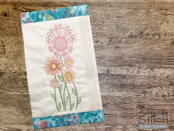 Wildflowers 2 Fridge Handle Wrap-Embroidery Designs & Patterns