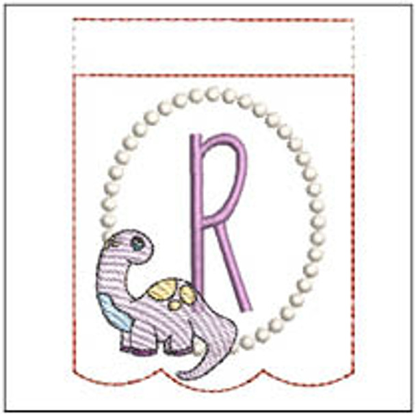 Brontosaurus  ABCs Bunting - R - Embroidery Designs & Patterns