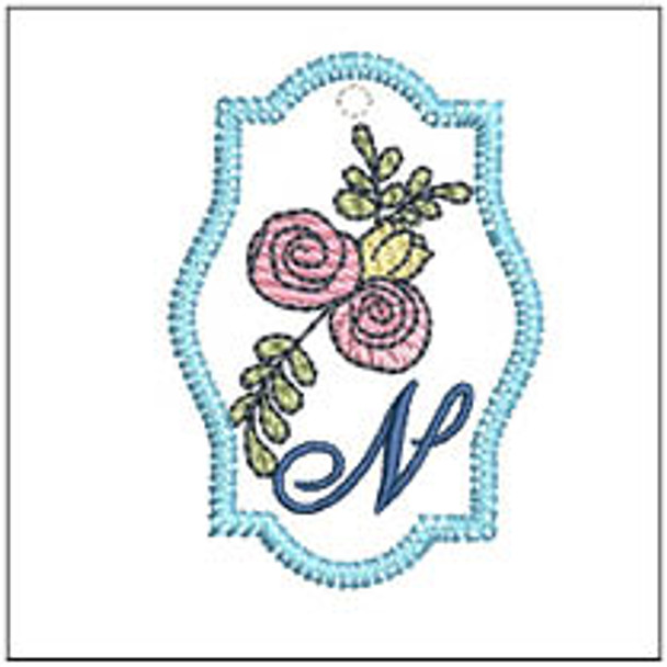 Rosebud ABCs Charm - N - Embroidery Designs & Patterns