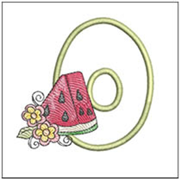 Watermelon Applique ABCs  - O - Embroidery Designs & Patterns