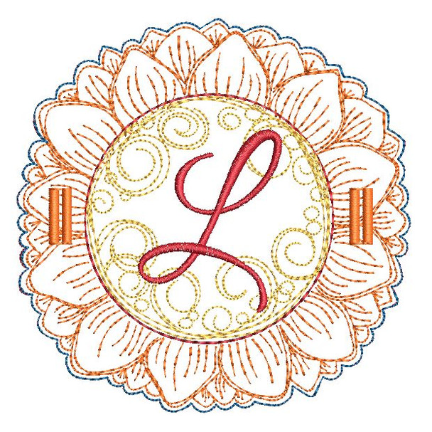 Sunflower Applique ABCs - L - Applique - Embroidery Designs