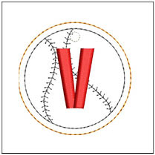 Baseball ABCs Charm - V - Embroidery Designs & Patterns -Updated